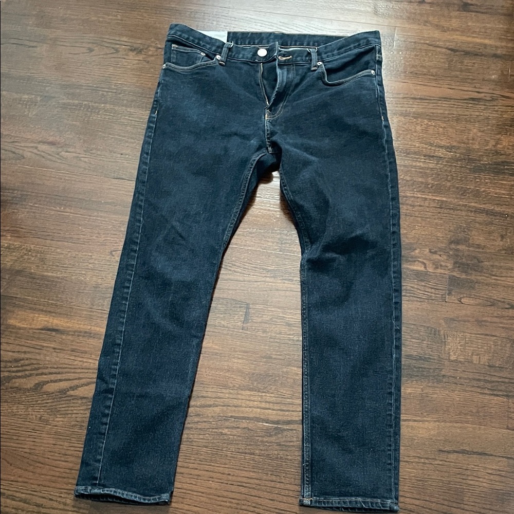 Men's Classic Dark Denim Slim Jeans